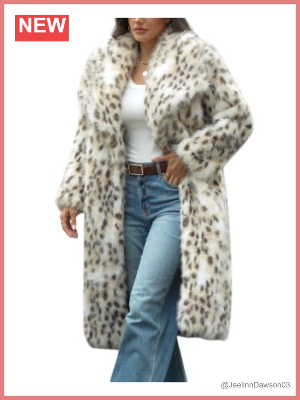 Faux Fur Long Coat Winter Fluffy Jacket Button Front